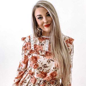 Rassa Ruffle Floral Dress